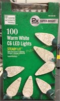 Warm White C6 LED Lights