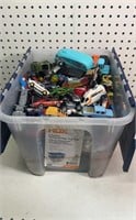 4 gallon tote of toy cars