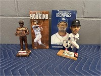 DOMONIC BROWN BOBBLE HEAD AND RHYS HOSKINS STATUE