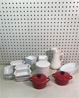 Sauce Dishes Canister & Small Pots