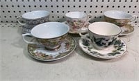 Group of Tea Cups & Saucers