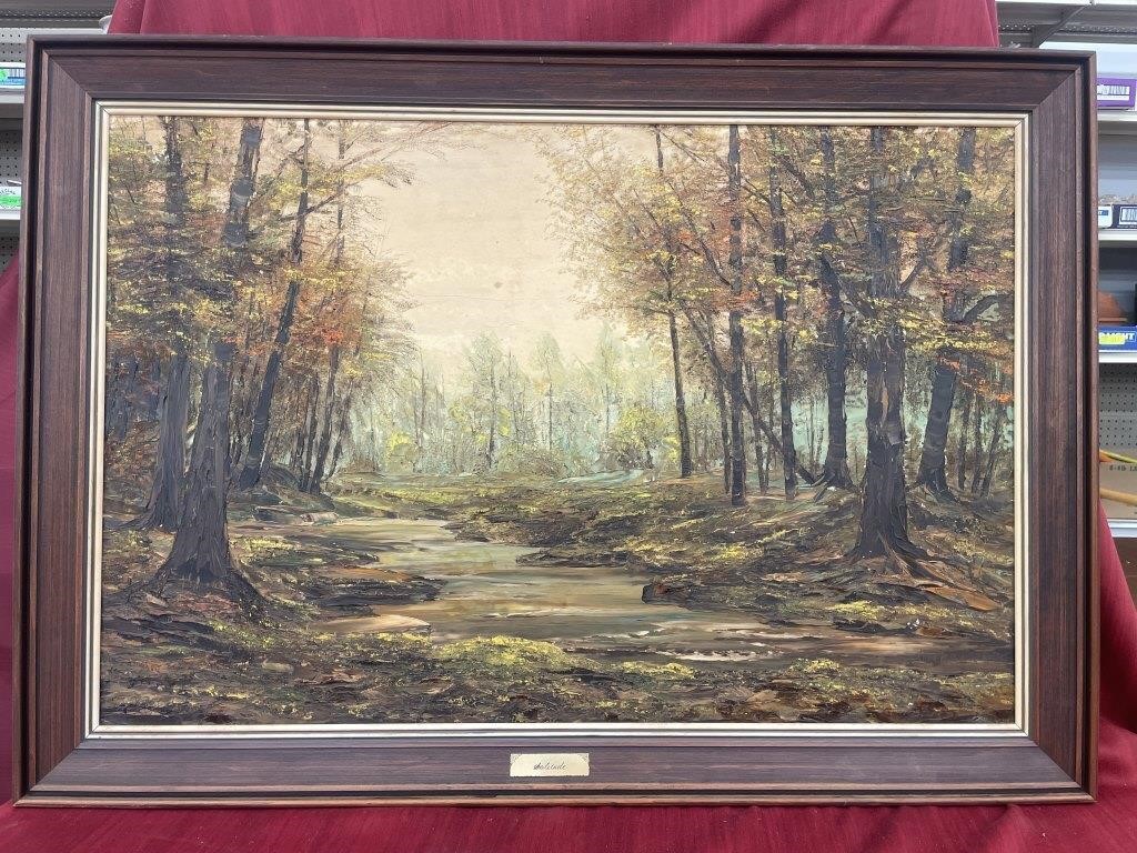 Original framed painting “Solitude” by Alice