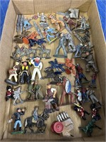 LEAD AND PEWTER FIGURES SOLDIERS COWBOYS AND MORE