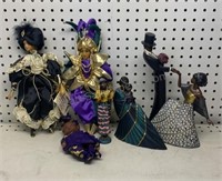 Dolls & mahogany Princess Figurines