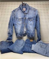 Ladies Jeans & Jacket (5) pieces