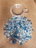 A Lot Flat Glass Marbles For Crafting -A Whole Bag