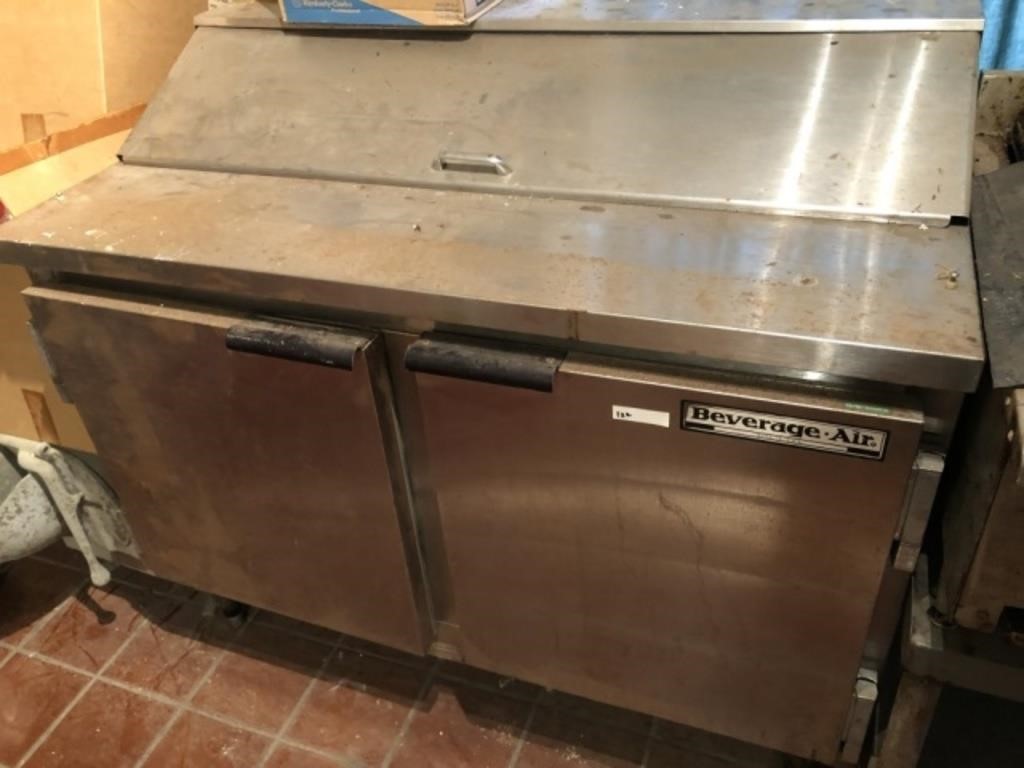 Stainless Beverage Air Refrigerated Prep Table 48"