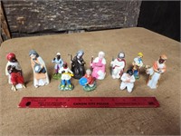 Lot of 11 ea Plastic Nativity Figurines vintage
