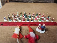 Lot of 35 Miniature Christmas figurines