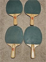 Lot of 4 Vintage Sportcraft Ping Pong Paddles
