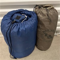 Big Agnes Tent, Blue Sleeping Bag No Brand