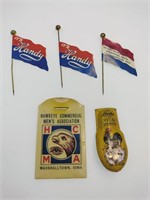 Collection of Vintage Men's Association Pins