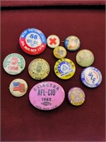 Collection of Vintage Union Pins