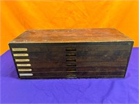 Vintage Wood Art / Tool Box, Dovetailed