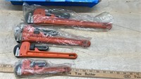 4 Unused Pipe Wrenches.