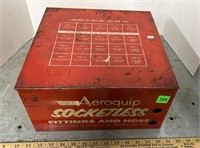 Aeroquip Metal Cabinet. 12" x 12" x 6.5". With