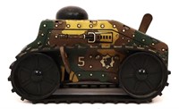 Vintage Marx E12 tin litho 1940s tank