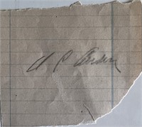 Cap Anson original signature