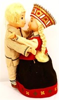 Vintage USSR/Latvian dancing couple friction toy