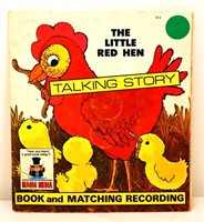 Vintage Little Red Hen Talking Story Record & Book
