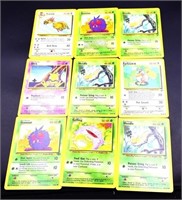 Lot of 9 Series 2 original Pokemon card