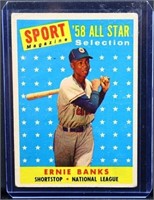 Vintage Ernie Banks baseball card