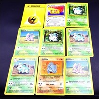 Lot of 9 Series 2 original Pokemon card