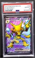 Graded gem mint 10 2023 Pokemon Mew Alakazam card