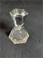 Vintage Hand Cut Crystal Glass Perfume Bottle