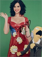The Simpsons Katy Perry signed photo