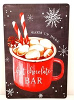 Metal Hot Chocolate Bar sign