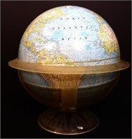 Vintage 16in globe w/ plastic cradle, see pics