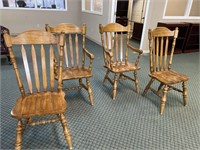 Four Kitchen Chairs Wooden