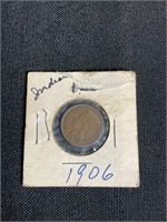 1906 Indian Head Cent + Pocket Knife