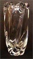 Vintage clear glass vase