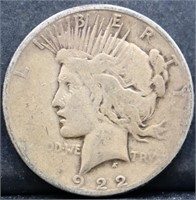 1922 peace dollar