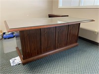 Office Desk 6’ w/ Glass Top