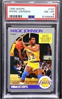Graded 1990 Hoops Magic Johnson card