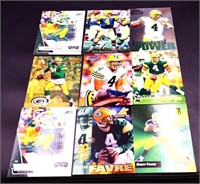 Lot of 9 football cards, inc Brett Favre