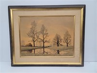 FLOODED MEADOW PRINT BY TRISTRAM HILLIER