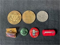 Junk Drawer Lot Coins, Pins, & Buttons