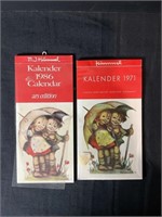 1971 & 1986 Hummel Calendars (Kalender)