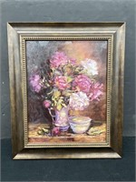 Barbara Shilling Flower Vase Framed Giclee Print