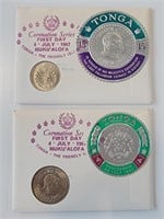 2 - Tonga Coronation Series Coin and Seals