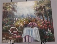 Floral Scenery Color Painting