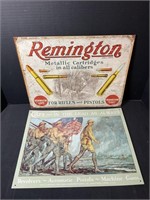 Remington & Colts Pistols & Revolvers Tin Sign