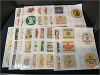 Vintage Coaster Lot - 80 Beer Coasters