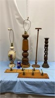 Vintage Lamps, Table Stands and Coat Hangers