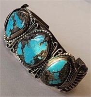 Antique Native American Turquoise Bracelet