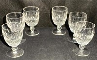 Set of 6 Fine "Waterford" Water Goblets "Colleen"